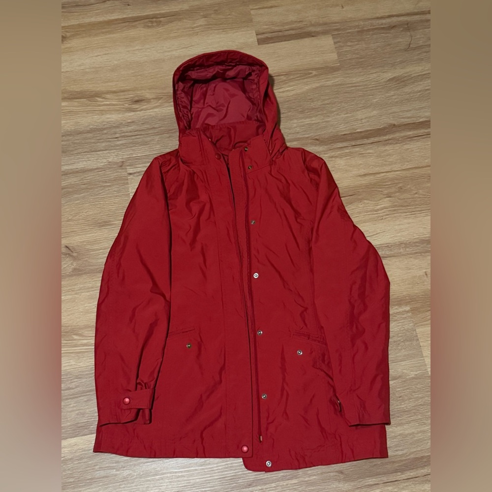 L.L. Bean Women's Red Rain Jacket